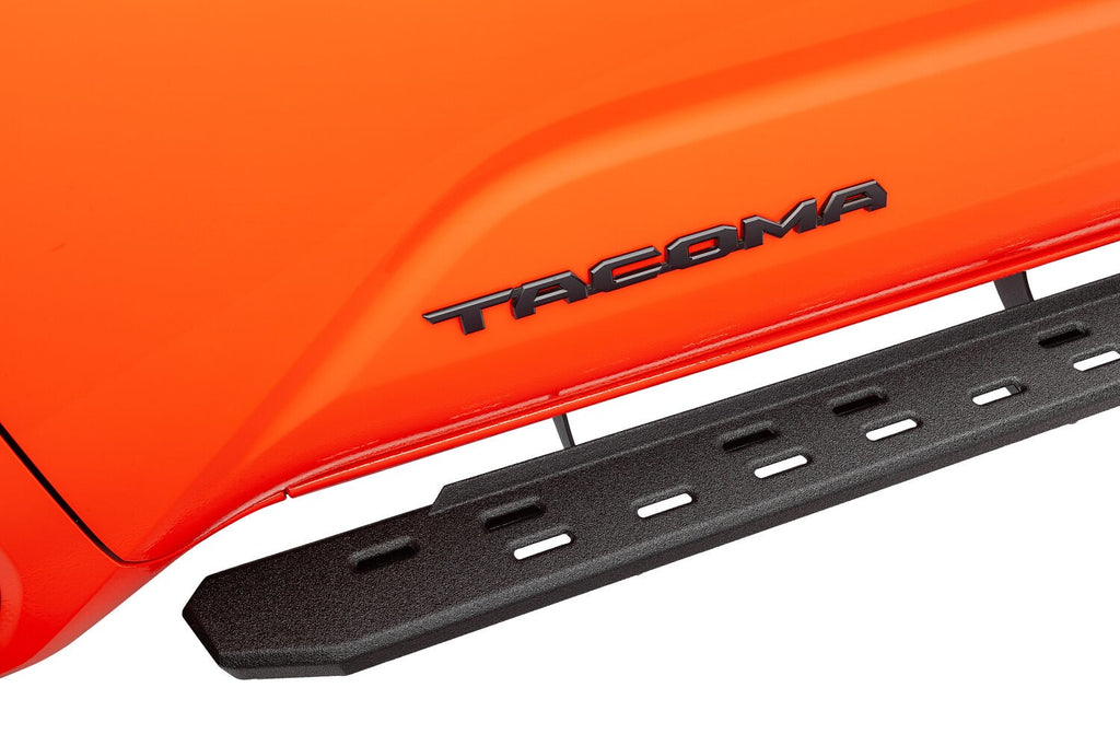 RB30 Slim Line Running Boards W/Bracket Kit Bedliner 2024-2025 Toyota Tacoma Go Rhino