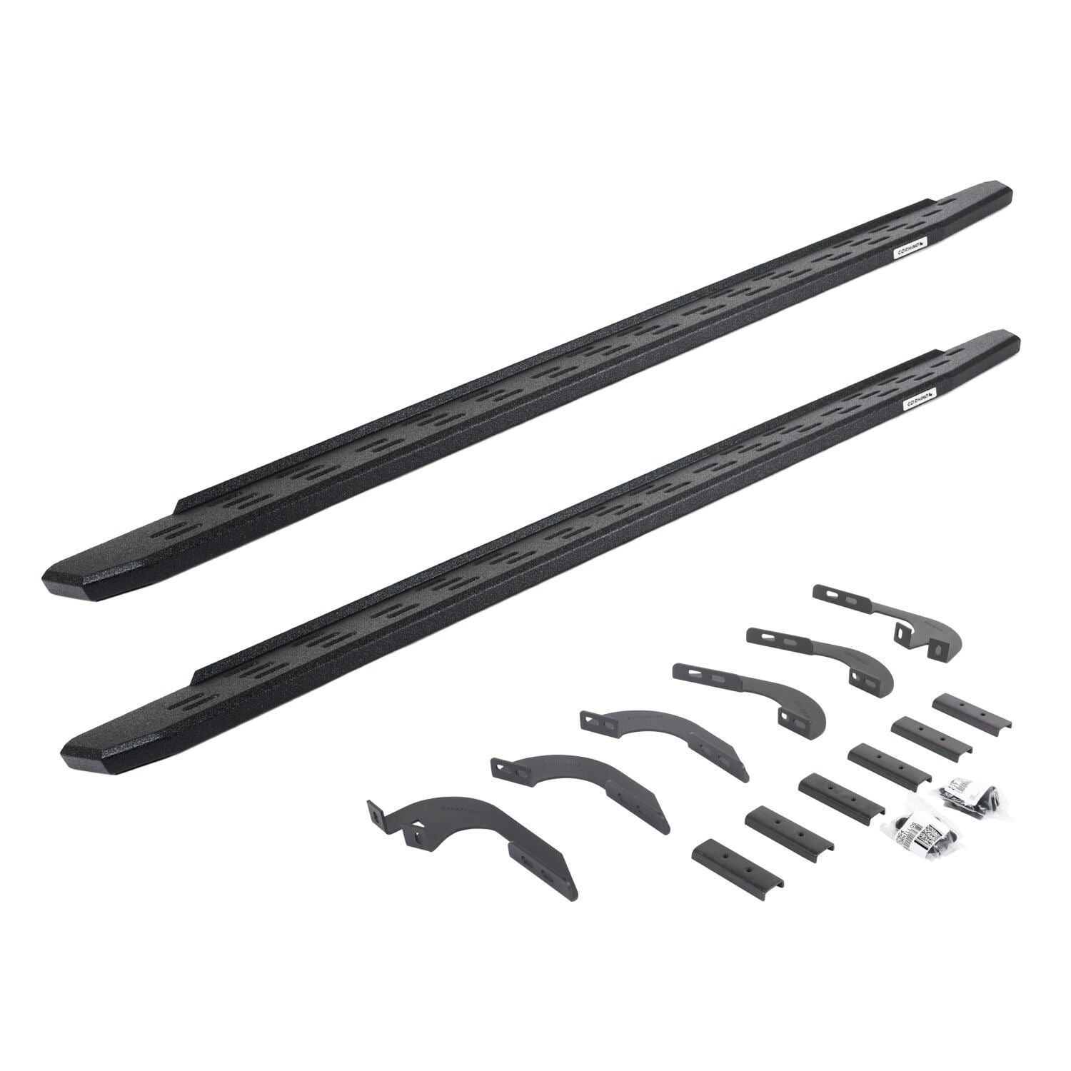 RB30 Running Boards W/Mounting Bracket Kit Black 2024-2025 Toyota Tacoma Go Rhino