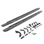 RB30 Slim Line Running Boards with Mounting Bracket Kit Textured Black 2022-2025 Toyota Tundra Go Rhino