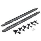 RB30 Slim Line 73 Inch Running Boards with Mounting Bracket Kit Protective Bedliner Coating For 2018-2025 Jeep Wrangler JL Go Rhino