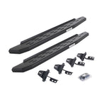 RB30 Running Boards with Mounting Bracket Kit Textured Black For 2007-2018 Jeep Wrangler JK 2 Door Go Rhino