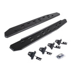 RB30 Slim Line Running Boards with Mounting Bracket Kit Textured Black For 2007-2018 Jeep Wrangler JK 2 Door Go Rhino