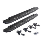 RB30 Slim Line 48 Inch Running Boards with Mounting Bracket Kit Protective Bedliner Coating For 2007-2018 Jeep Wrangler JK Go Rhino