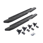 RB30 Running Boards with Mounting Bracket Kit Textured Black For 2018-2025 Jeep Wrangler JL 2 Door Go Rhino