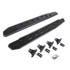 RB30 Slim Line Running Boards with Mounting Bracket Kit Textured Black For 2018-2025 Jeep Wrangler JL 2 Door Go Rhino