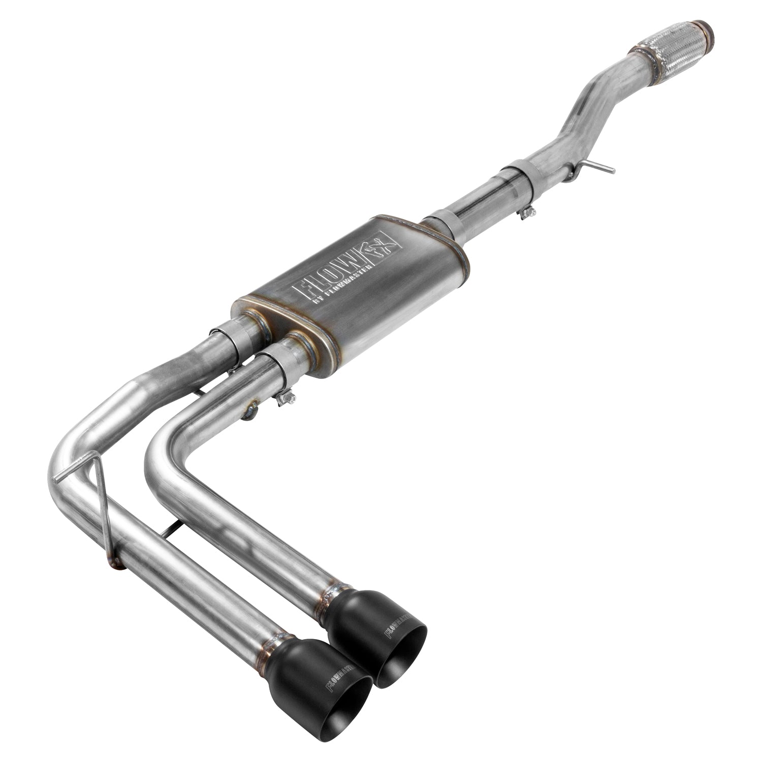 Flow Fx Cat-Back Exhaust System 2014-2019 (Classic Body) Chevrolet Silverado 1500 And Gmc Sierra 1500 Crew Cab And Double Cab Models With 4.3L/5.3L Engine Aggressive To Moderate Sound Flowmaster