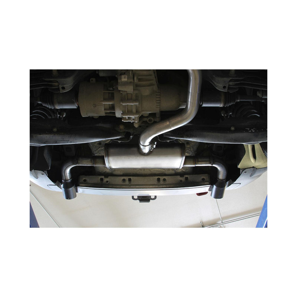 Flow Fx Cat-Back Exhaust System Fits 2014-2022 Jeep Cherokee 3.2-Liter, Flow Fx Cat-Back 2.5-Inch Stainless Steel Exhaust System, 3.5-Inch Black Ceramic Tips, Dual Out Rear Exit Flowmaster