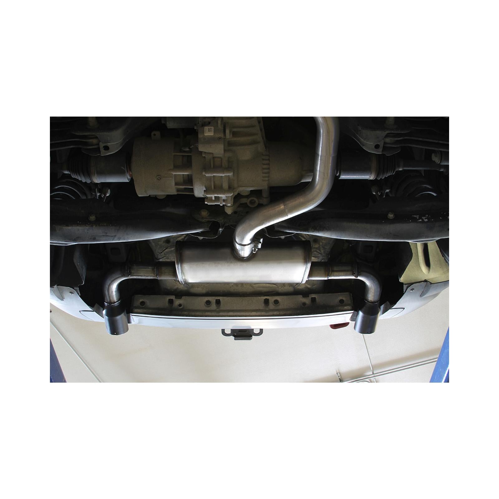 Flow Fx Cat-Back Exhaust System Fits 2014-2022 Jeep Cherokee 3.2-Liter, Flow Fx Cat-Back 2.5-Inch Stainless Steel Exhaust System, 3.5-Inch Black Ceramic Tips, Dual Out Rear Exit Flowmaster
