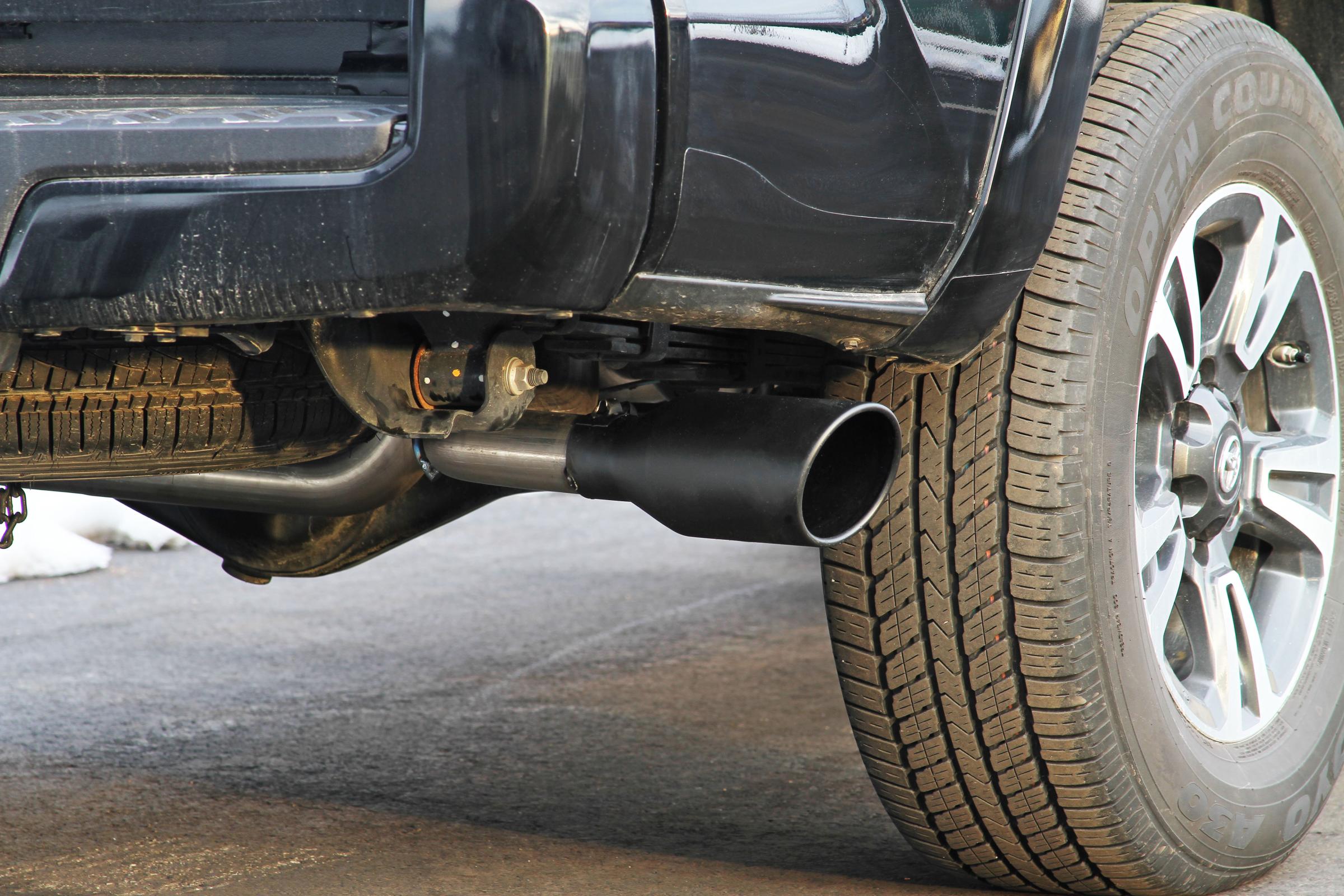 Flow Fx Cat-Back Exhaust System Fits 2016-2023 Tacoma 3.5L, Flow Fx, Stainless Steel, Dual Exit Exhaust System, 2/4 Wheel Drive, All Wheelbases Aggressive To Moderate Sound Flowmaster