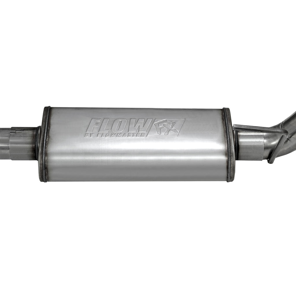 Flow Fx Cat-Back Exhaust System Fits 2021-2025 Ford F-150 2.7, 3.5, 5.0-Liter, Flow Fx Cat-Back 3.00-Inch Stainless Steel Exhaust System, Single Out Side Exit Flowmaster