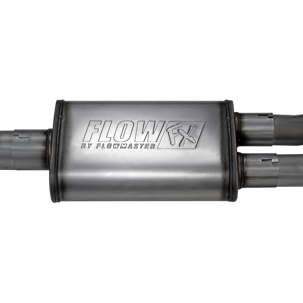 Flow Fx Cat-Back Exhaust System Fits 2021-2025 Ford F-150 2.7, 3.5, 5.0-Liter, Flow Fx Cat-Back 3.00-Inch To 2.50-Inch Stainless Steel Exhaust System, Dual Out Same Side Exit Flowmaster
