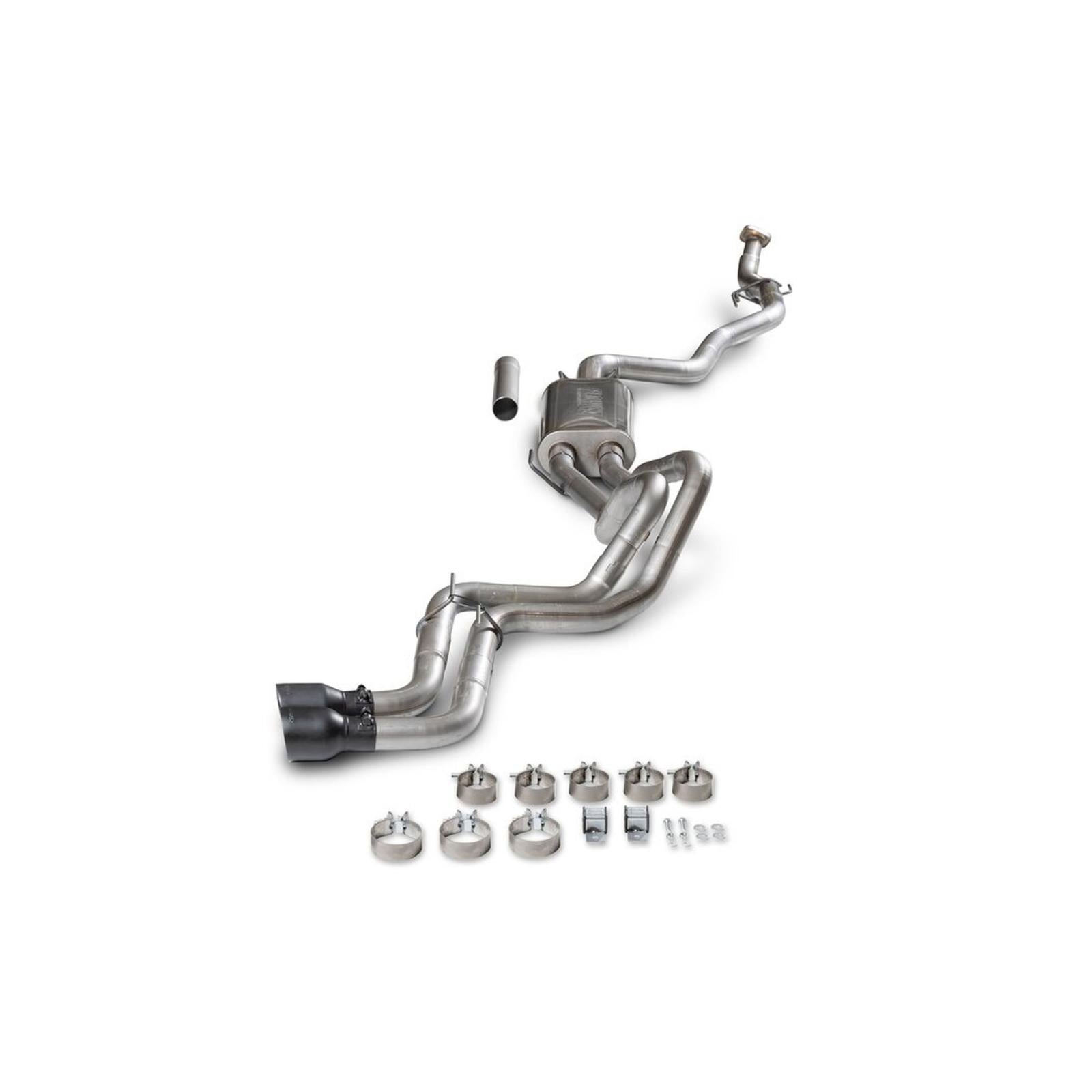 Flow Fx Cat-Back Exhaust System Fits 2024-2025 Toyota Tacoma 2.4-Liter, All Wheelbases, Flowfx Dual Out Same Side Cat-Back Exhaust System, Stainless Steel – Moderate Sound Flowmaster