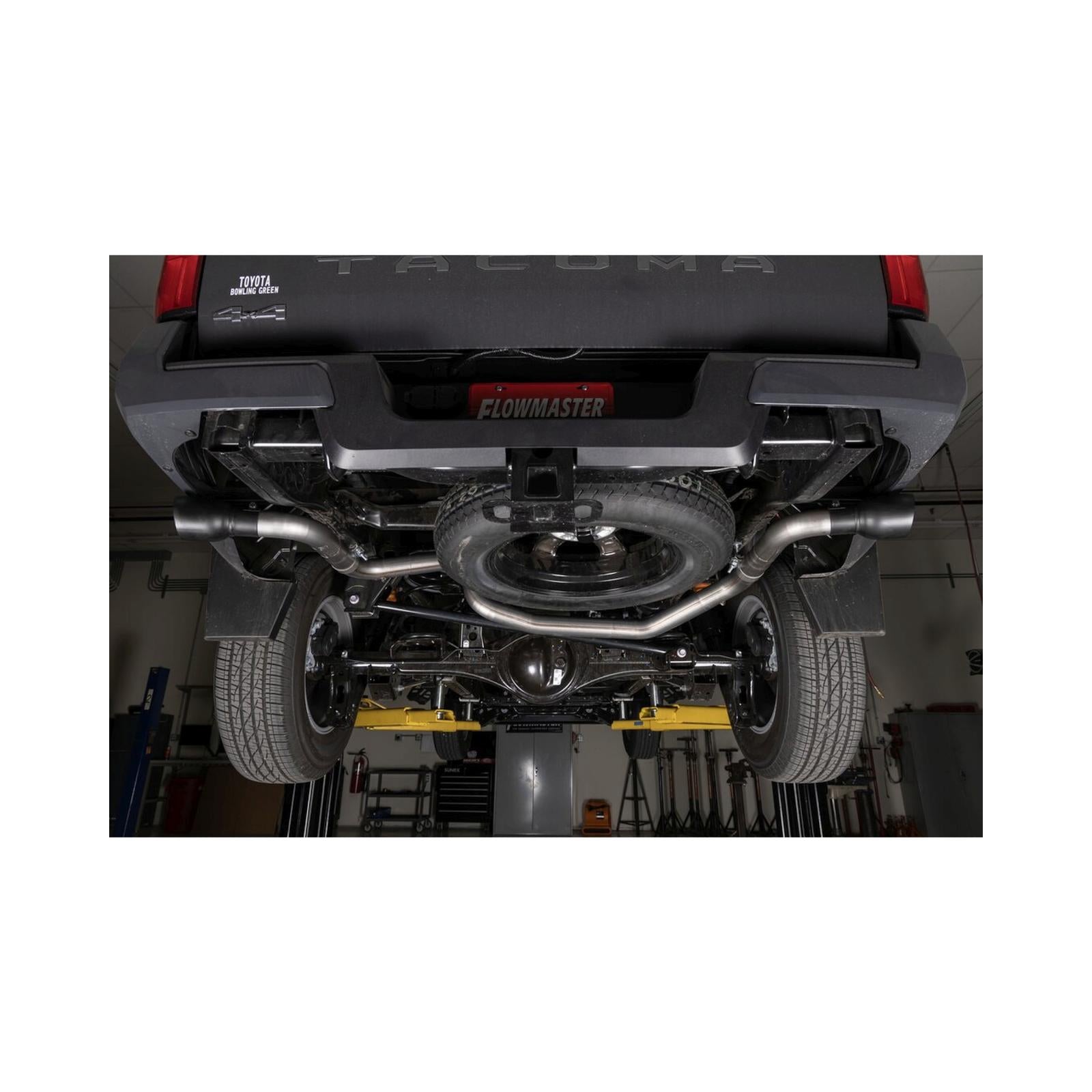 Flow Fx Cat-Back Exhaust System Fits 2024-2025 Toyota Tacoma 2.4-Liter, All Wheelbases, Flowfx Dual Out Side Cat-Back Exhaust System, Stainless Steel – Moderate Sound Flowmaster