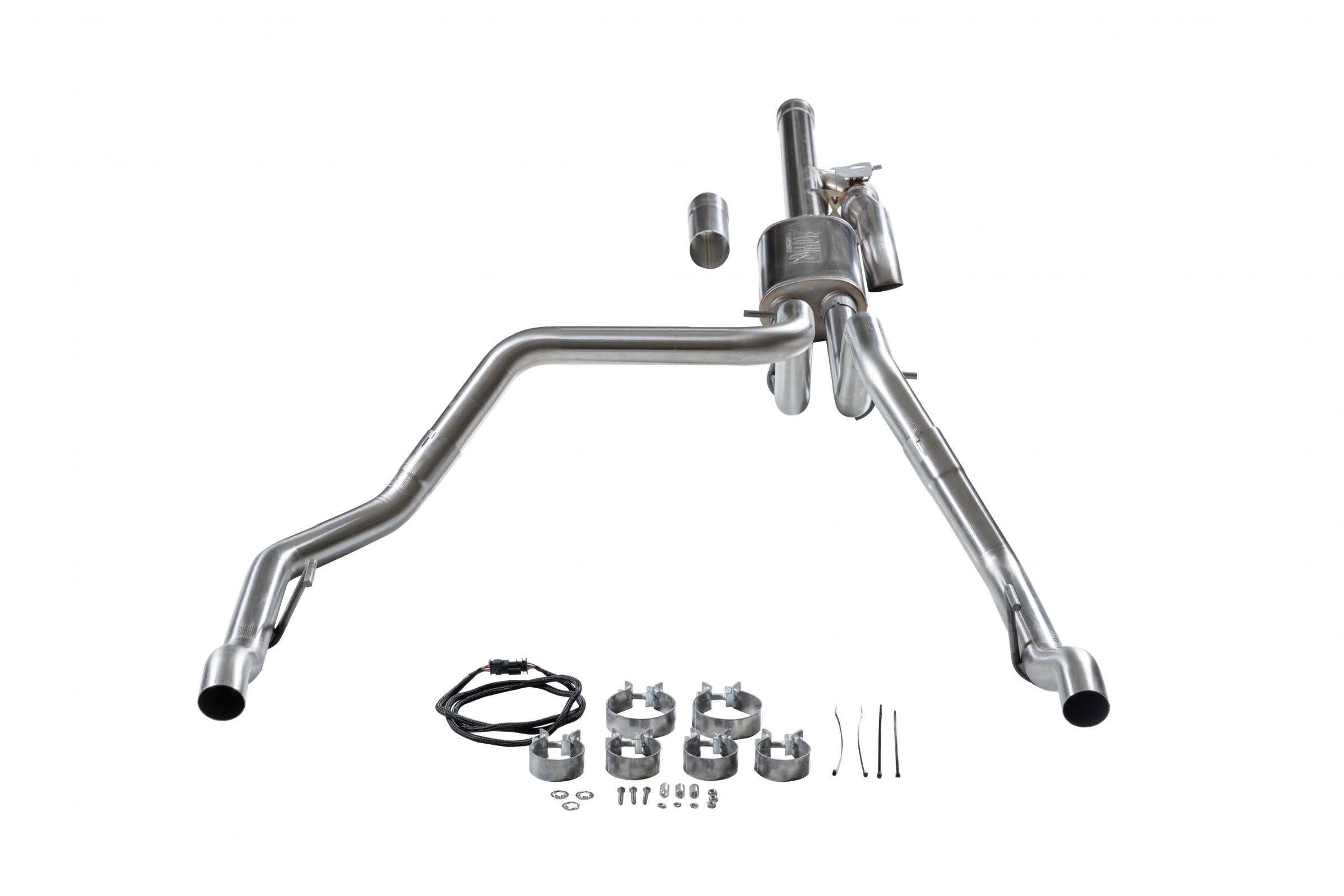 Flow Fx Cat-Back Exhaust System Fits 2024-2026 GM 1500 6.2-Liter, Flowfx Cat-Back Exhaust System, With Active Valve, 409 Stainless Steel Flowmaster