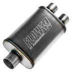 Flow Fx Muffler Flow Fx Muffler 3.00 Center In/ 2.50 Dual Out Moderate Sound Stainless Steel Flowmaster