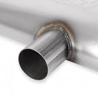 Flow Fx Muffler Flow Fx Muffler 2.5 In/Out Oval Body Transverse Moderate Sound Stainless Steel Flowmaster