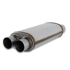 Flow Fx Muffler Flow Fx Muffler 3.00 Dual In/3.00 Dual Out Straight Through Performance Moderate Sound Stainless Steel Flowmaster