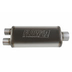 Flow Fx Muffler Flow Fx Muffler 3.50 Center In/2.50 Dual Out Straight Through Performance Moderate Sound Stainless Steel Flowmaster