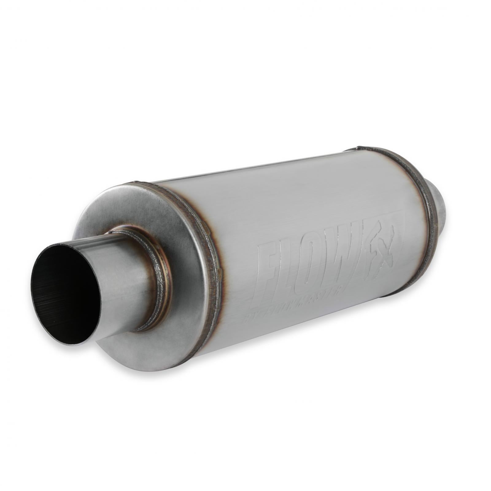 Flow Fx Muffler Flow Fx Muffler 3.0 In/Out 6-Inch Round Body Moderate Sound Stainless Steel Flowmaster