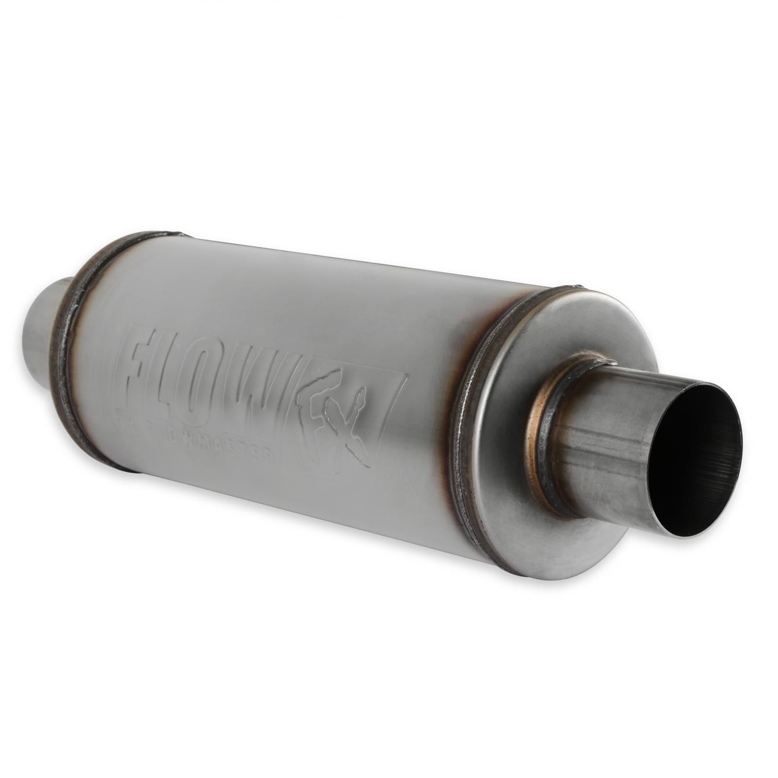 Flow Fx Muffler Flow Fx Muffler 3.0 In/Out 6-Inch Round Body Moderate Sound Stainless Steel Flowmaster