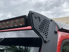 XE Windshield Light Bar Mount Textured Black 2018-2026 Jeep Wrangler JL 2020-2025 Jeep Gladiator Go Rhino
