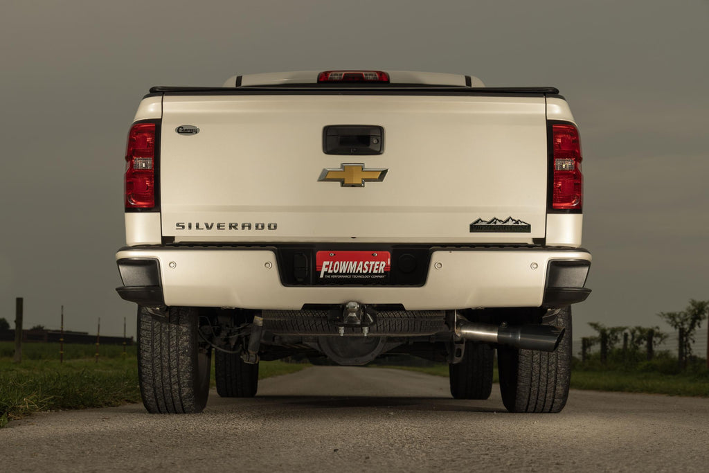 Signature Series Exhaust System Fits 2014-2019* (Classic Body) GM 1500 4.3L/5.3L, 304 Stainless Steel, Single Exit Exhaust Flowmaster