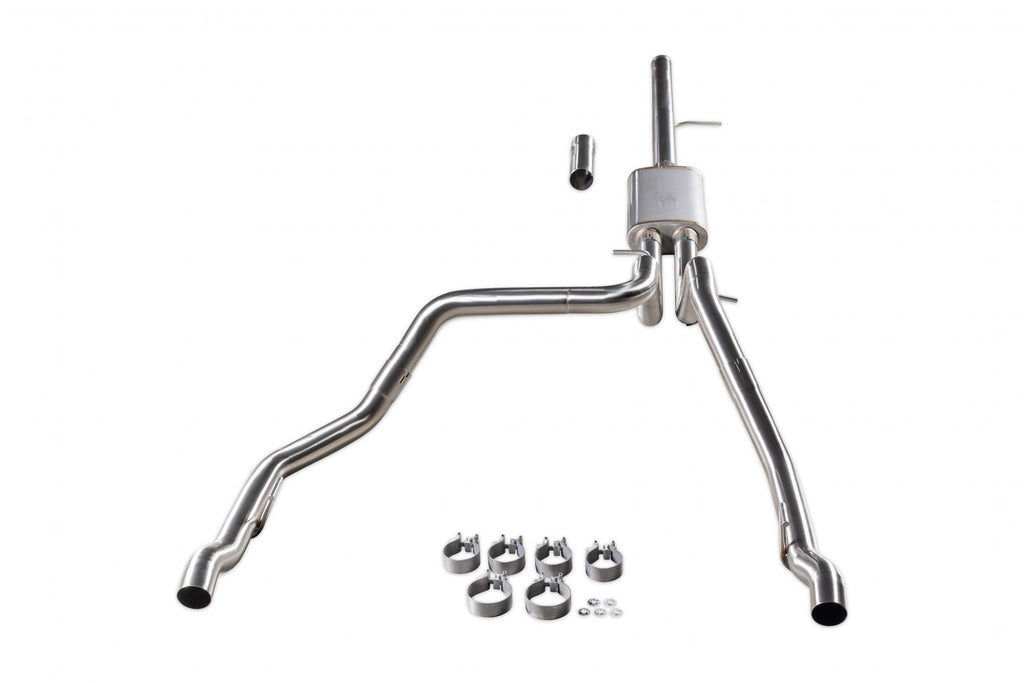 Signature Series Exhaust System Fits 2019-2026 (New Body) Silverado/Sierra 1500 Crew Cab/Double Cab Models With 5.3L And Factory Dual Tailpipes, 304 Stainless Steel Exhaust Flowmaster