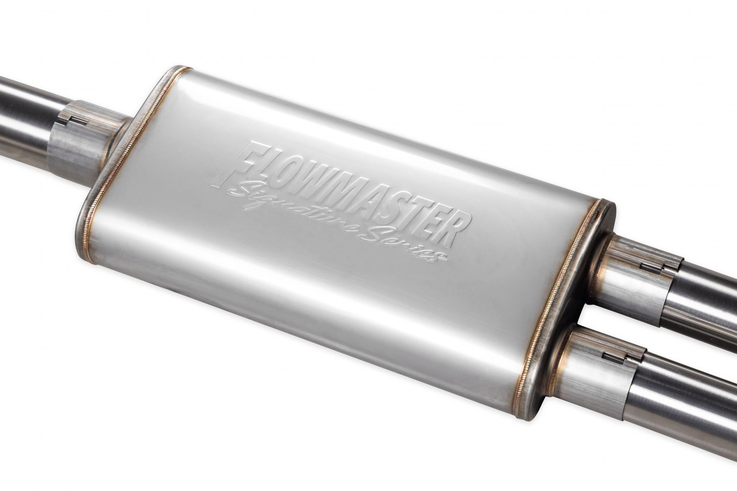 Signature Series Exhaust System Fits 2019-2026 (New Body) Silverado/Sierra 1500 Crew Cab/Double Cab Models With 5.3L And Factory Dual Tailpipes, 304 Stainless Steel Exhaust Flowmaster