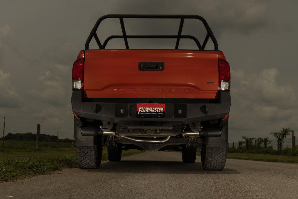 Signature Series Exhaust System Fits 2016-2023 Toyota Tacoma 3.5L 2/4 Wheel Drive, All Wheelbases, 304 Stainless Steel, Dual Side Exit Exhaust Flowmaster