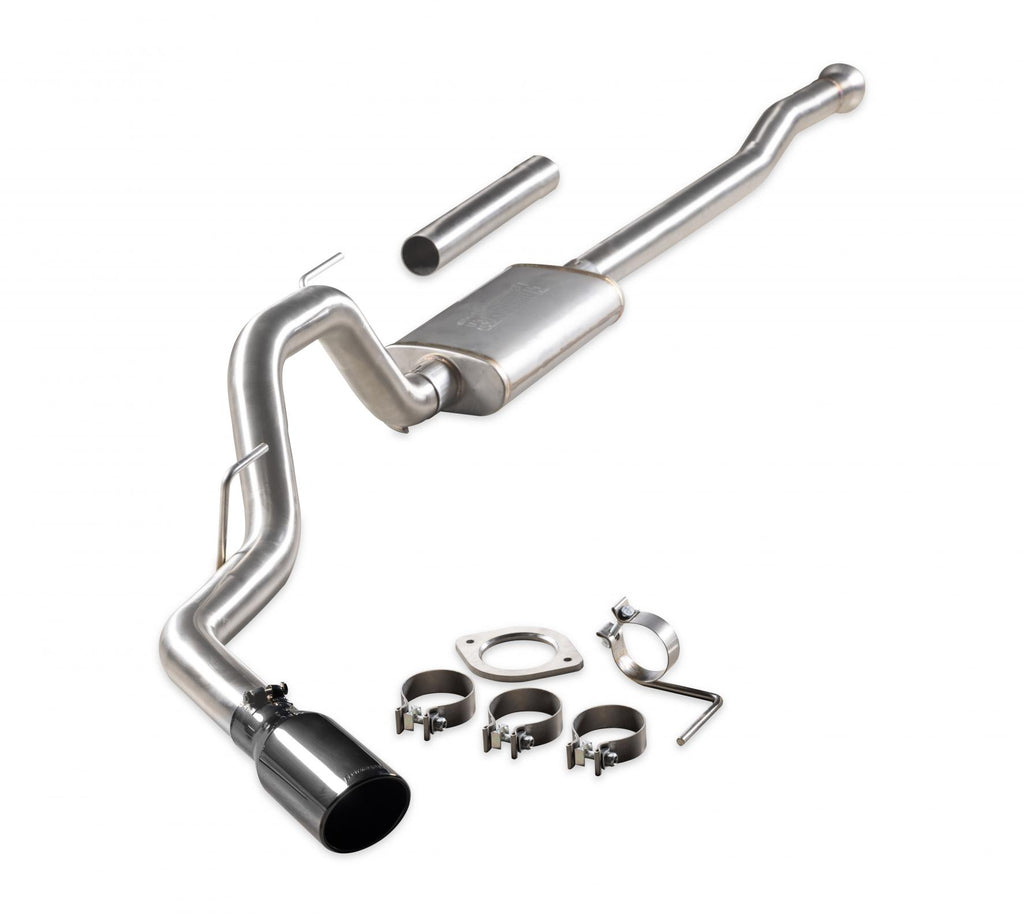 Signature Series Exhaust System Fits 2021-2025 Ford F-150 2.7, 3.5, 5.0-Liter, Signature Series Cat-Back, 304 Stainless Steel, Single Exit Exhaust Flowmaster