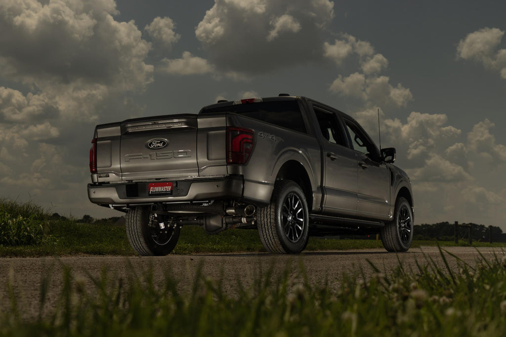 Signature Series Exhaust System Fits 2021-2025 Ford F-150 2.7, 3.5, 5.0-Liter, Signature Series Cat-Back, 304 Stainless Steel, Single Exit Exhaust Flowmaster