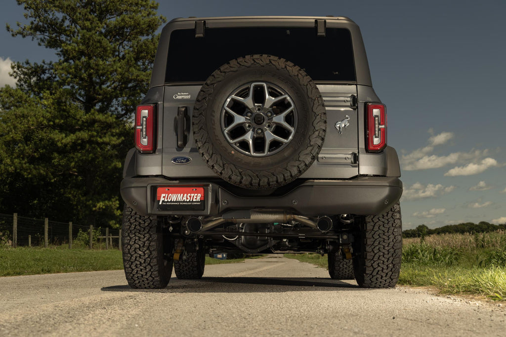 Signature Series Exhaust System Fits 2021-2025 Ford Bronco 2.3/2.7-Liter, Axle-Back, 304 Stainless Steel, Dual Rear Exit Exhaust Flowmaster