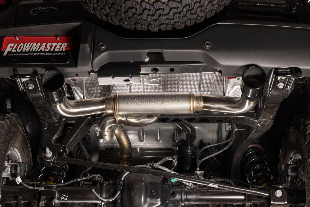 Signature Series Exhaust System Fits 2021-2025 Ford Bronco 2.3/2.7-Liter, Axle-Back, 304 Stainless Steel, Dual Rear Exit Exhaust Flowmaster
