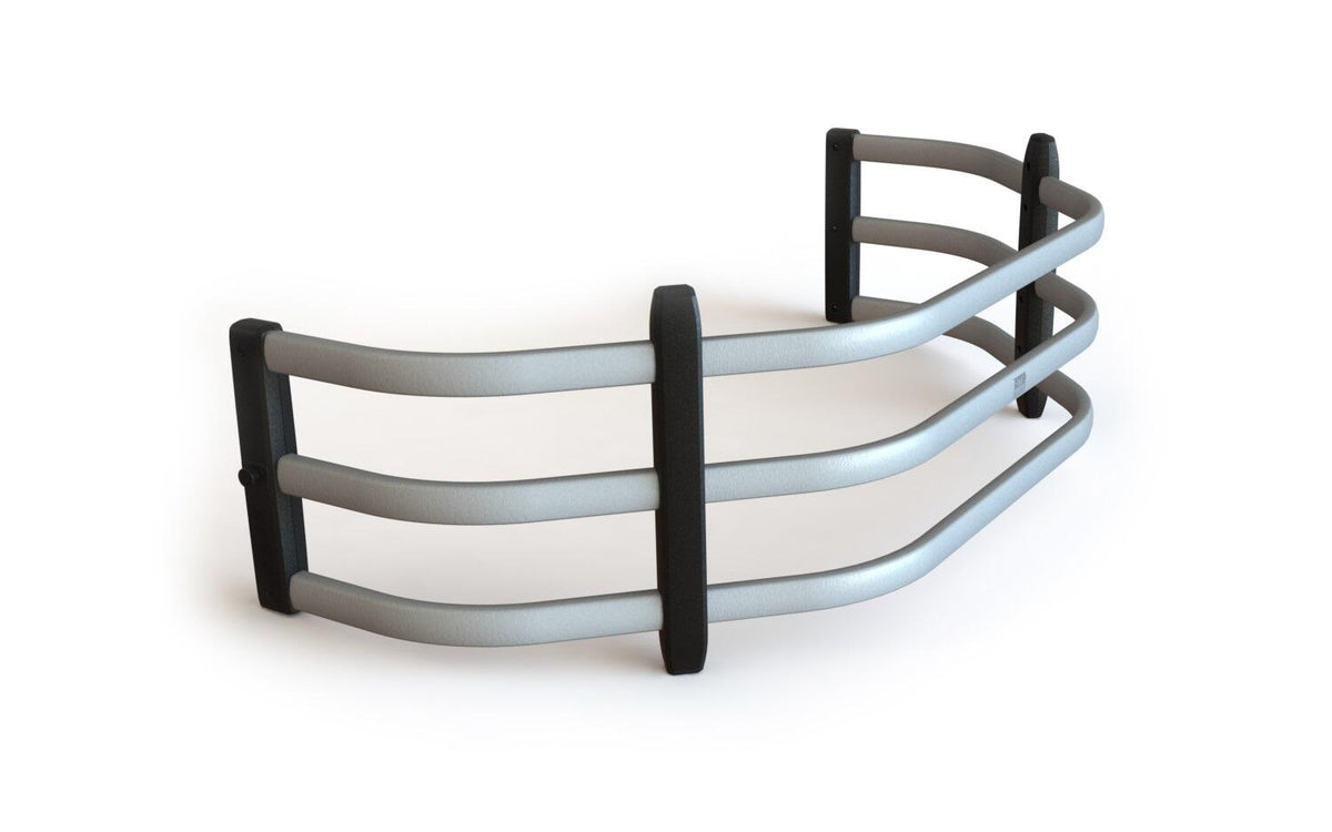 Silver BedXtender HD Tailgate Bed Extender Sport Truck Bed Extender For 2004-24 Ford F-150 (Excludes Heritage/Stepside/Flareside/Models with integrated tailgate step) 2005-08 Lincoln Mark LT 2007-24 Toyota Tundra AMP Research