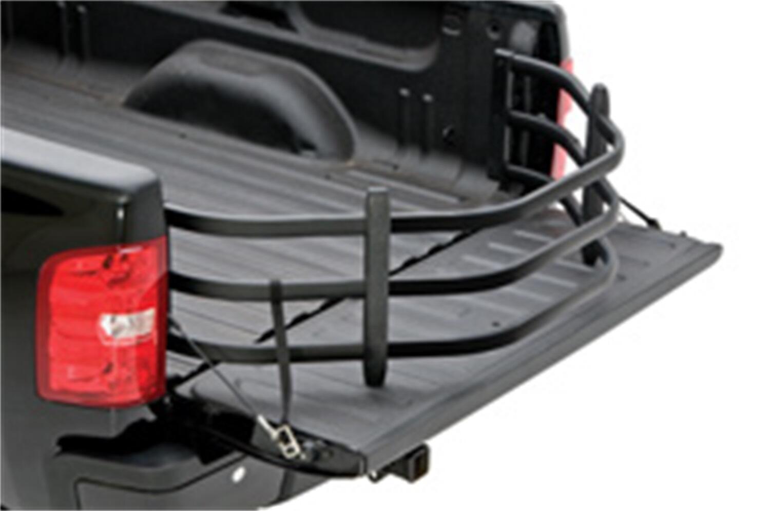 Black BedXtender HD Tailgate Bed Extender Sport For Silverado/Sierra Ford F150/F250/F350 (w/oTailgate Step) Nissan Titan Dodge Ram 1500/2500/3500 (Dually requires kit 74610-01A) Ram 1500 Classic Toyota Tundra Standard Bed AMP Research