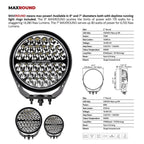 Go Rhino Blackout Series Lights 9 Inch Round LED Single Driving Kit W/Daytime Running Lights Black 2026-2026 Chevrolet Suburban 2026-2026 Chevrolet Tahoe Go Rhino