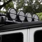 Go Rhino Blackout Series Lights 9 Inch Round Single LED Spot Light Kit W/Daytime Running Lights Black 2026-2026 Chevrolet Suburban 2026-2026 Chevrolet Tahoe Go Rhino