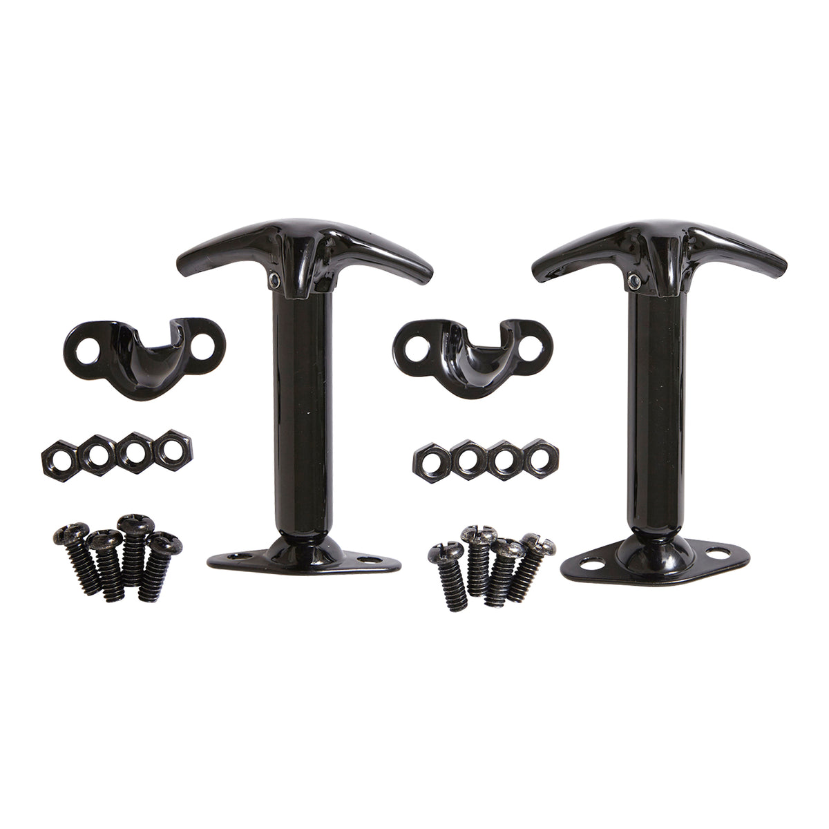 Hood Catch Kit 1987-1995 Jeep Wrangler 41-95 CJ & Wrangler YJ Black Smittybilt