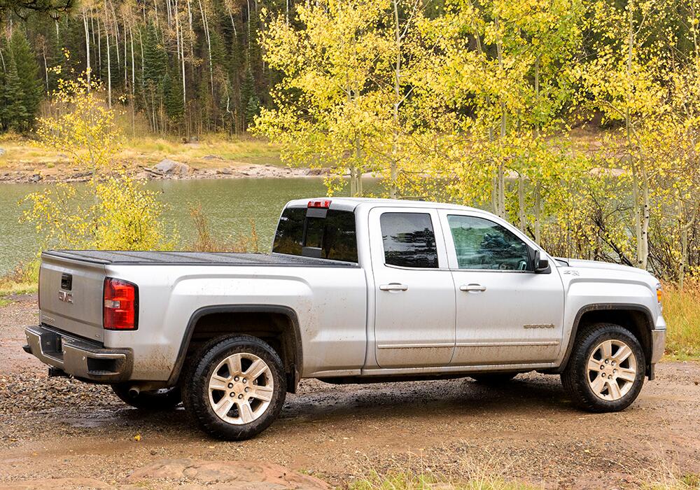 BAKFlip F1 Hard Folding Truck Bed Cover 2019-2026 (New Body Style) Silverado/Sierra (without CarbonPro Bed) 5 Foot 9 Inch Bed BAK