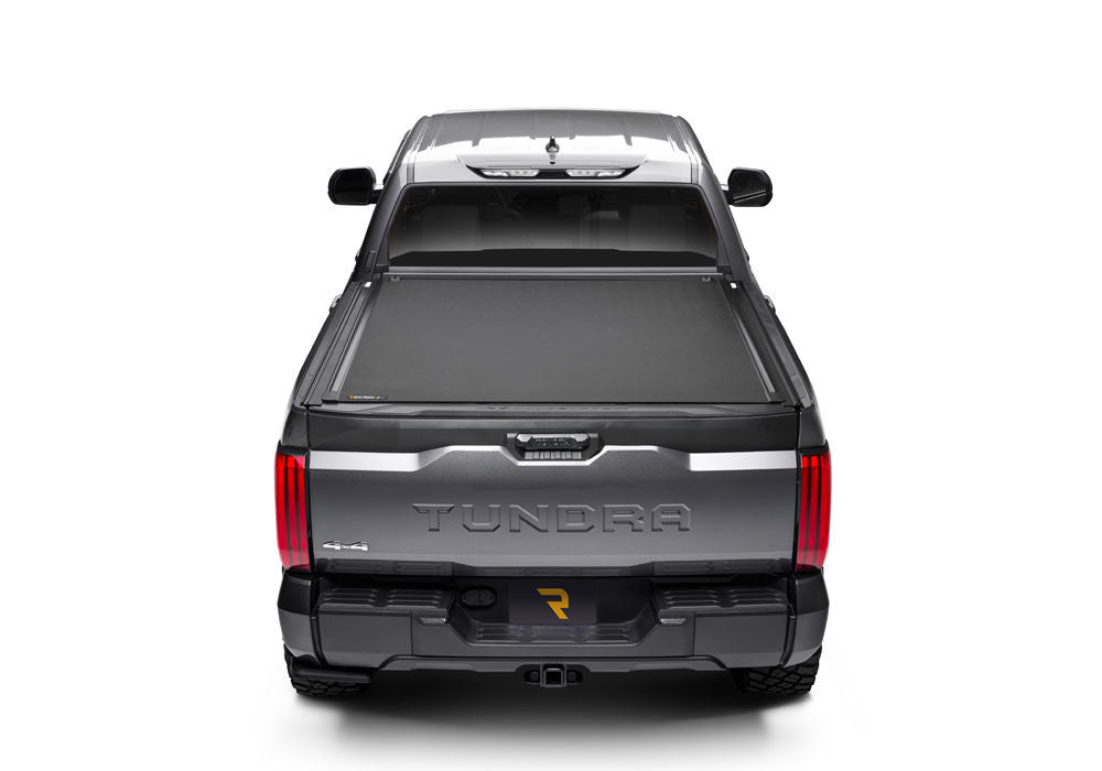 Revolver X4ts Hard Rolling Truck Bed Cover 2007-2021 Toyota Tundra 6 Foot 6 Inch Bed without Deck Rail System without Trail Special Edition Storage Boxes BAK