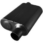 40 Series Chambered Muffler 40 Series Stainless Steel 2.50 Offset In 2.50 Offset Out Aggressive Sound Flowmaster