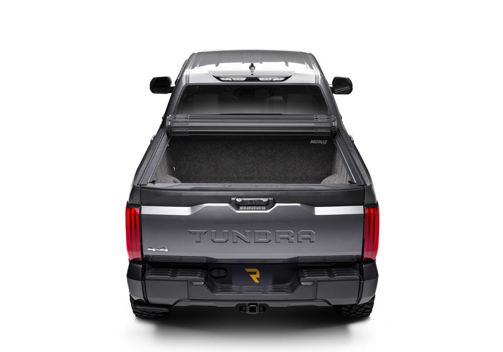Revolver X4ts Hard Rolling Truck Bed Cover 2022-2026 Toyota Tundra 5 Foot 7 Inch Bed with or without Deck Rail System without Trail Special Edition Storage Boxes BAK