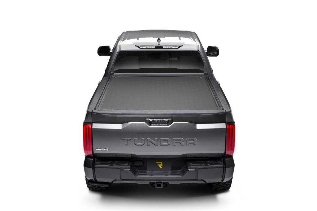 Revolver X4s Hard Rolling Truck Bed Cover 2022-2026 Toyota Tundra 5 Foot 7 Inch Bed with or without Deck Rail System without Trail Special Edition Storage Boxes BAK