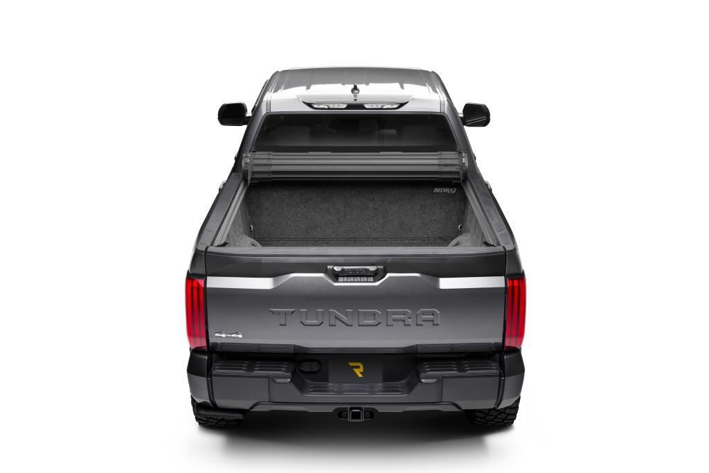 Revolver X4s Hard Rolling Truck Bed Cover 2022-2026 Toyota Tundra 5 Foot 7 Inch Bed with or without Deck Rail System without Trail Special Edition Storage Boxes BAK