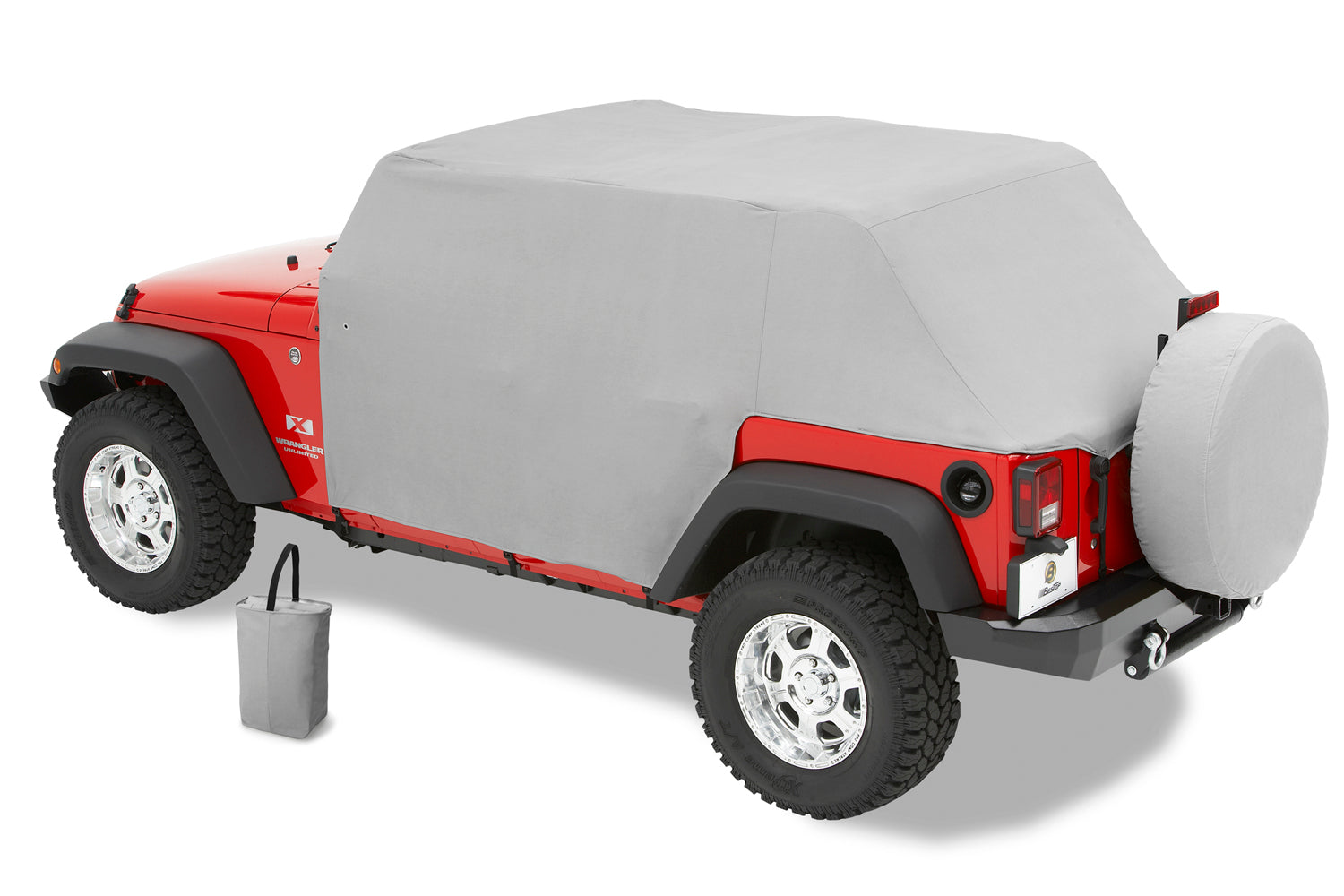 All Weather Jeep Trail Cover For Jeep 2007-2018 Wrangler JK 2 Door Charcoal/Gray Bestop