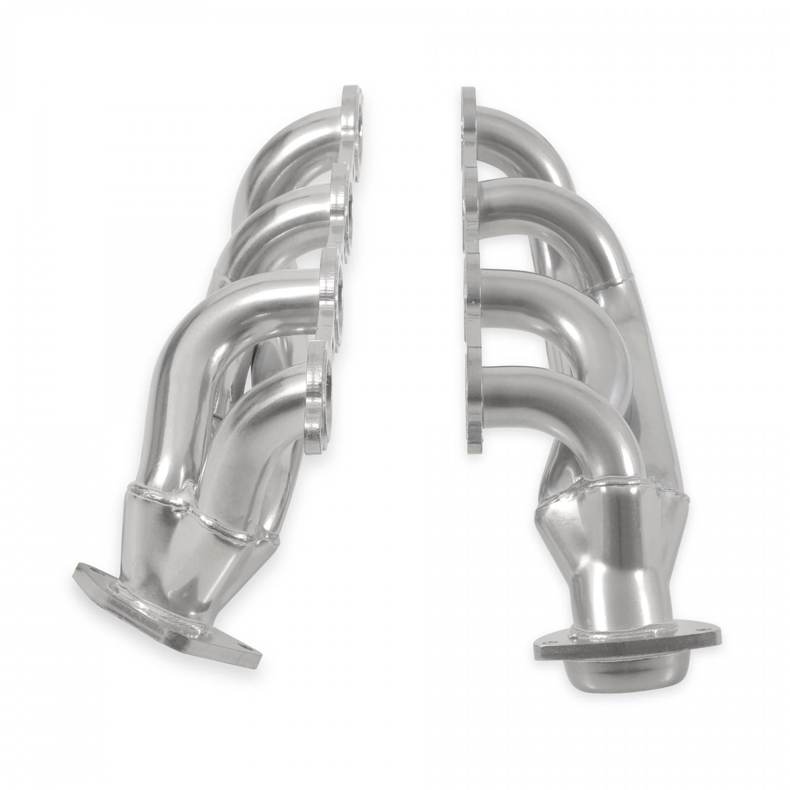 Scavenger Series Elite Header Shorty Header For 2002-2013 GM Truck/Suv 4.8L/5.3L V8, 1-5/8 Inch Primary, 16 Gauge, 3/8 Inch Flange Silver Ceramic, 409S Stainless SteelFlowmaster