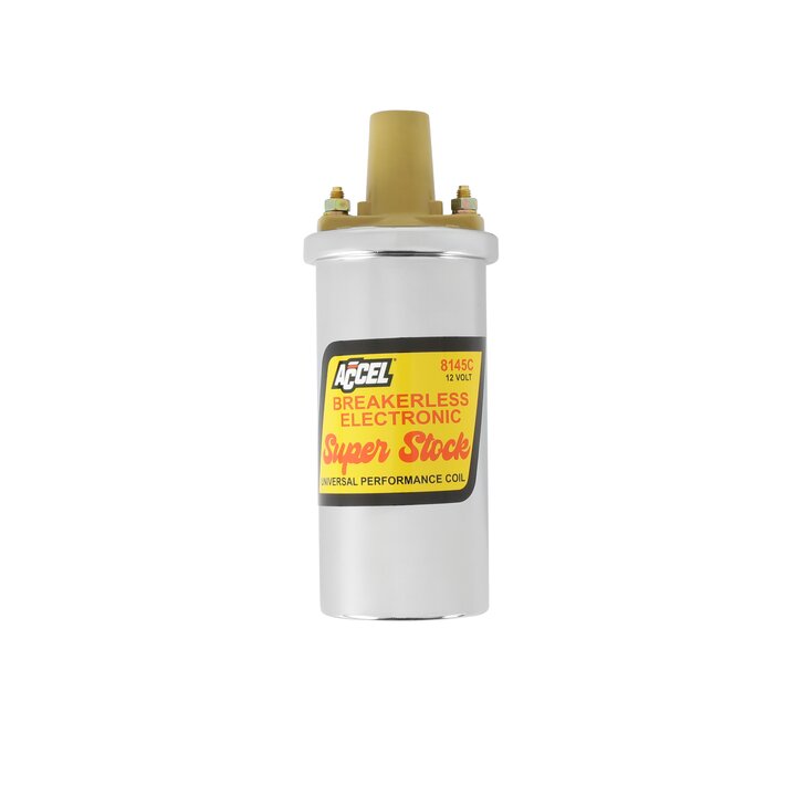 Ignition Coil Kit Chrome Supercoil Is Effective Up To 6500 Rpm Maximum Voltage 45,000 Volts ACCEL
