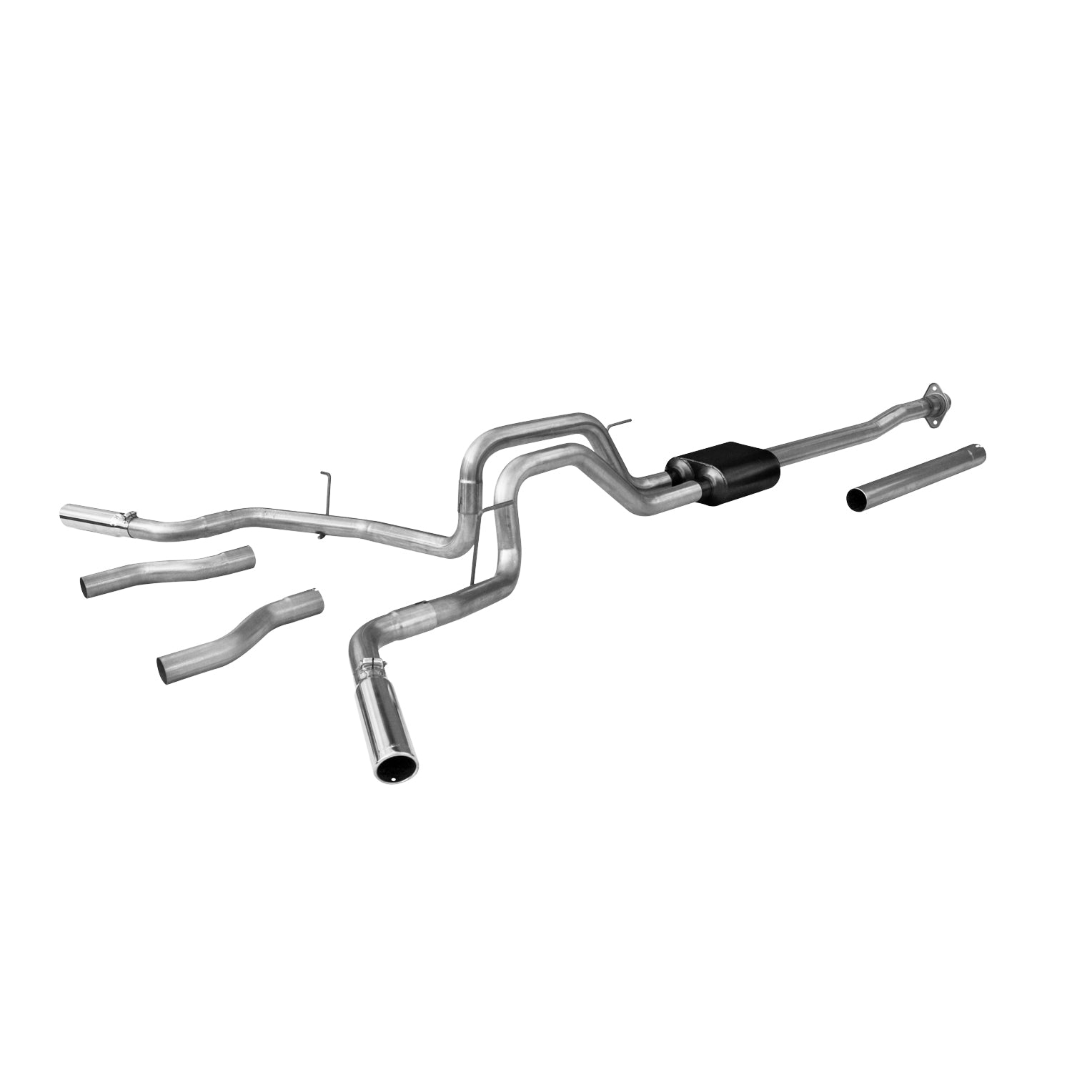 American Thunder Cat-Back Exhaust System Fits 2009-2014 Ford F-150 With 4.6L, 5.0L Or 5.4L Engine, Stainless Steel Aggressive To Moderate Sound Flowmaster