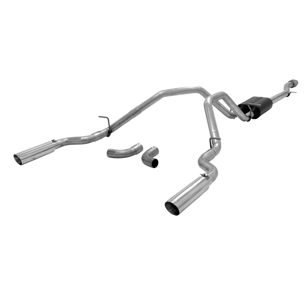 American Thunder Cat-Back Exhaust System 2014-2019 (Classic Body) Silverado/Sierra 1500 4.3L & 5.3L Engines Aggressive To Moderate Sound Flowmaster