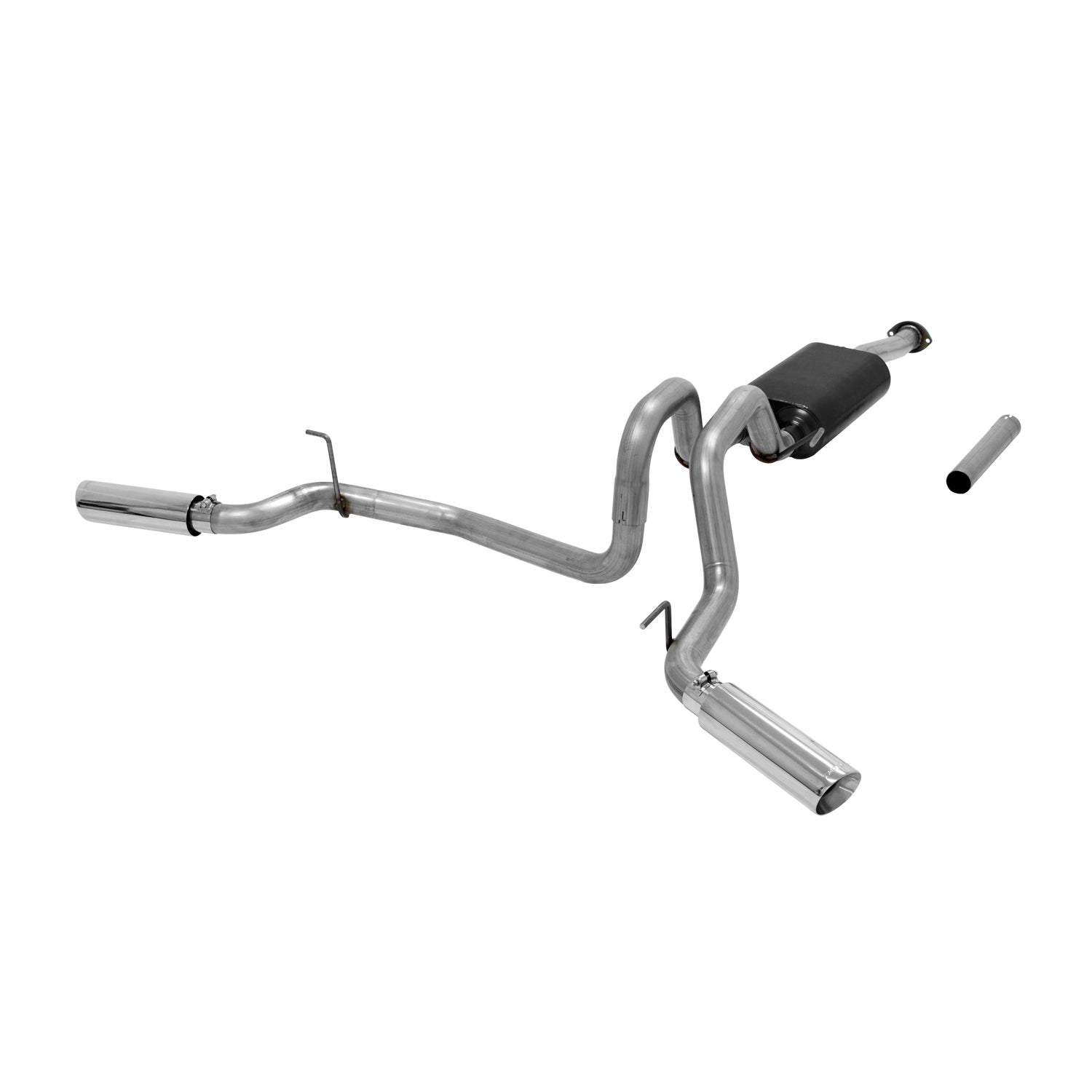 American Thunder Cat-Back Exhaust System Fits 2016-2023 Toyota Tacoma With 3.5L Engine, American Thunder, Dual Exit, Stainless Steel Exhaust System, 2/4 Wheel Drive, All Wheelbases Aggressive To Moderate Sound Flowmaster